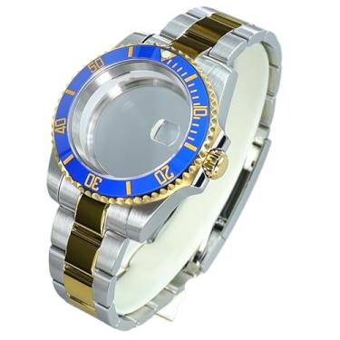 Imagem de FEIYASHI Relógio masculino Pro Sports Mergulho com caixa de 40 mm para NH35/34/36 Miyota8215 ETA2824 Movimento, Tampa inferior de vidro 3, For NH35/36/34/38 4R36 Movement, Caixa de relógio de luxo