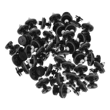 Imagem de VekAuto 40 peças de clipes de retentor de acabamento de painel de porta compatíveis com Audi TT Quattro 2008-2015, plástico durável, preto, branco, multifuncional, painel de acabamento de carro