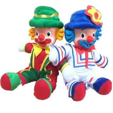 Imagem de Kit Boneco Palhaço Patati E Patata Brinquedo Infantil Em Tec - TOYS 2U