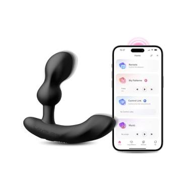 Imagem de LOVENSE Edge 2 massageador de próstata masculino vibrador anal, estimulador de próstata e períneo Bluetooth brinquedos sexuais anais para homens, plugue traseiro de motor duplo brinquedos para adultos