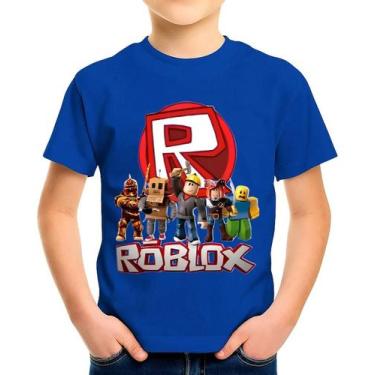 Imagem de Camiseta Camisa Blusa Infantil Juvenil Gamer Roblox MD5 - Casetal, Azu