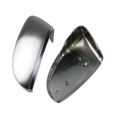 Imagem de Capas de espelho retrovisor cromadas foscas compatíveis com VW Passat CC B7 Scirocco Jetta MK6 Euro Beetle, substituição para modelos de 2010 a 2014.