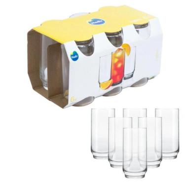 Imagem de Conjunto 06 Copos Suco Água Refri Lights 7704 300ml Nadir