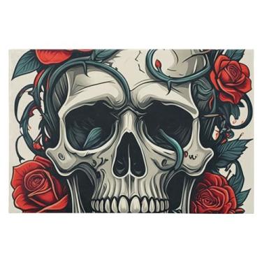 Imagem de CEBUGI Tapete de área 60 x 90 cm, macio, lavável, antiderrapante, com revestimento de borracha, para sala de estar, quarto, decoração de casa