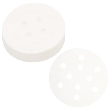 Imagem de OHPHCALL 400 forros antiaderentes para cozimento a vapor, almofadas de papel de 7,5 cm para pão e bolinhos, utensílios de cozinha, resistentes a óleo para cozinhar a vapor e cozinhar