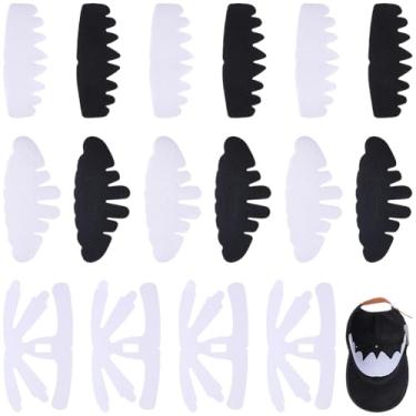 Imagem de CRASPIRE Bonés de beisebol de feltro com inserção de 5 estilos, 20 peças, reutilizáveis, flexíveis, coroa, suporte, aba, caverna, forros, proteção contra suor para artesanato faça você mesmo, chapéus