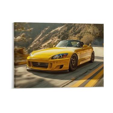 Imagem de HouLaiZhe Speed ​​s2000 Jdm Carro Esportes Carro Cartazes Tela Estética Sala Decoração de Parede Impressões Galeria Sala Decoração de Parede para Quarto Sala de Estar Escritório 18 x 24 polegadas (45