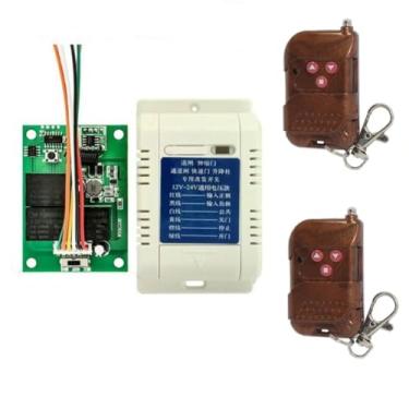 Imagem de DC12V-24V Interruptor de controle remoto sem fio liga/desliga para aparelhos elétricos, lâmpadas de luz