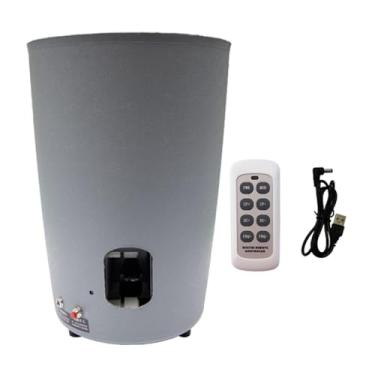 Imagem de Vaveren Robô de Tênis de Mesa com Máquina de Bolas de Pingue-Pongue para Prática, Controle Remoto, Portátil e Automático, para Autodidatismo, Entretenimento e, Cinza