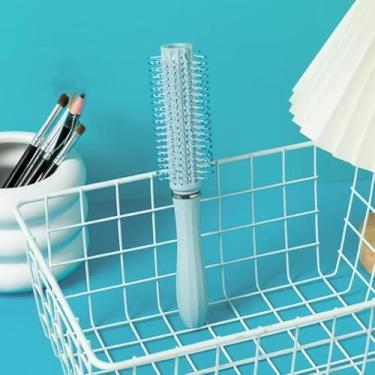 Imagem de Escova de cabelo cacheado profissional para mulheres e homens, escova redonda para salão de beleza