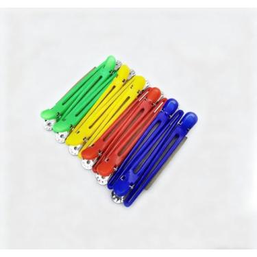 Imagem de Ferramenta de corte de cabelo de bico de pato de posição de maquiagem projetada para fixação suave e separação de precisão