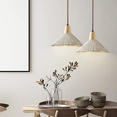 Imagem de Luminárias pendentes de concreto e cimento, estilo nórdico moderno, soquete E27, ideais para restaurantes, bares, salas de estar, quartos, ilhas de cozinhas, design industrial, com cúpula de