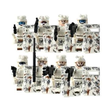 Imagem de Blocos De Montar Militares Policiais Fantasma, Partículas Pequenas, Mo