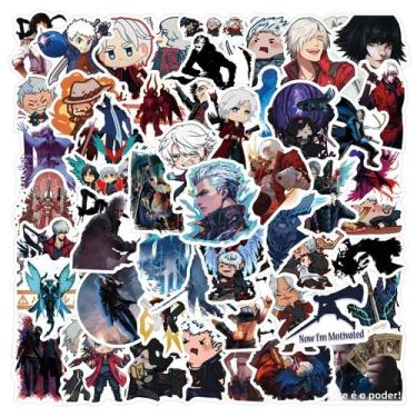 Imagem de Adesivos Impermeáveis Cartoon Devil May Cry 60 Peças DIY Scrapbooking 