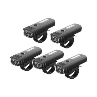 Imagem de Conjunto De Luzes De Bicicleta LED Recarregáveis Por USB 1000LM Com Se