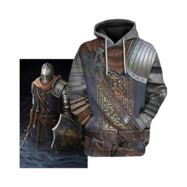 Imagem de Moletom Unissex Com Estampa 3D De Dark Souls, Casual, Oversized, Ajust