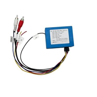 Imagem de Fiorigo Adaptador de áudio amplificador de fibra óptica D2B para Mercedes SL R230 SL550 SL600 C209, sistema de barramento óptico D2B, decodificador de fibra óptica, sistema COMAND 2.0 COMAND 2.5