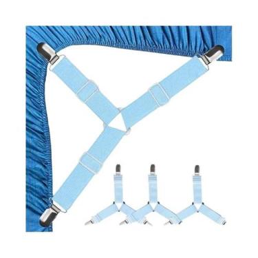 Imagem de Clipes Ajustáveis Para Lençóis Em Triângulo, Suspensórios Para Lençóis