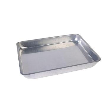 Imagem de Assadeira Forma Alumínio Bolo Tabuleiro Alto Grande Grosso Qualidade Resistente Funda Cozinha formas de bolo