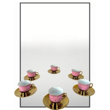 Imagem de Xícara de Café em Cerâmica 90ml Design Elegante para Espresso Uso Diário(Cor6)