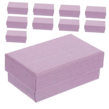 Imagem de ABOOFAN 10 caixas de joias de pérolas, pequeno brinco e colar, estojo para organizar exibir joias para uso em loja doméstica