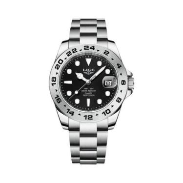 Imagem de Relógio Esportivo Masculino LIGE Luxuoso Militar À Prova D'Água Relógi