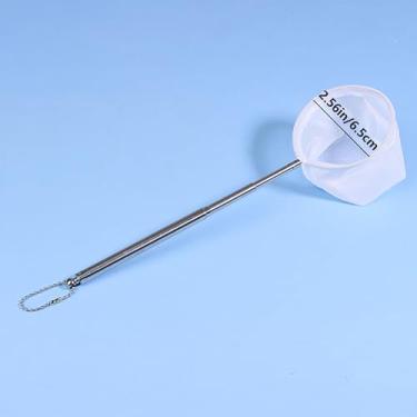 Imagem de 1 peça Aquário Rede de Pesca de Peixe Aço Inoxidável Retrátil Pequeno Camarão Redes de Pesca Peixe Camarão Tanque Acessórios de Aquário (P