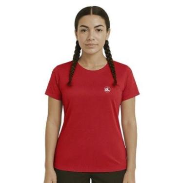 Imagem de Camisa Esporte Legal Baby Look Solutio UV45+ Feminina - Vermelho PP-Feminino