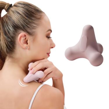 Imagem de Bola de fáscia de quatro cantos: para massagem muscular nos pés, ombros, pescoço, cintura e mão, bola de ioga meridiana fitness