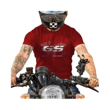 Imagem de Camisa De Algodão Unissex Oversized De Secagem Rápida Estilo Moto GS E