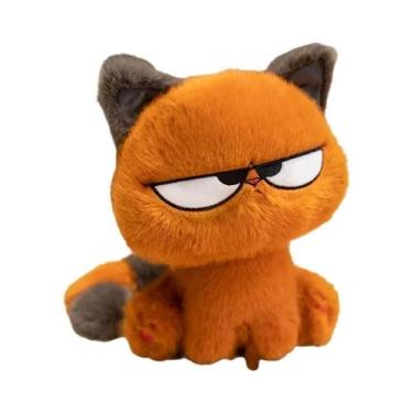 Imagem de Brinquedo De Pelúcia De Gato Laranja Fofo De 25cm, Boneco De Gatinho M