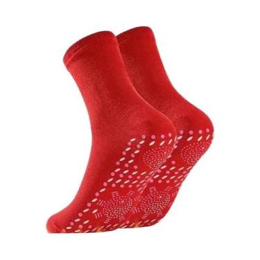 Imagem de Meias Térmicas De Inverno Com Terapia Magnética De Turmalina Para Emag