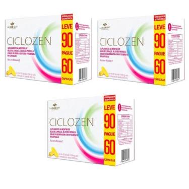 Imagem de Kit 3 Suplemento Ciclozen Pague 60 Leve 90 Cps - La San-Day - La San D