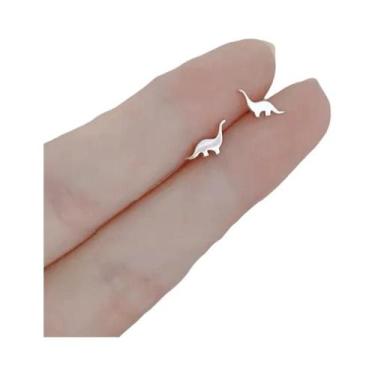 Imagem de Brincos De Coração Mini Fofos Para Mulheres Em Cobre, Joias De Piercin