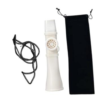 Imagem de JunZheHub Kazoo Flauta Profissional Kazoo Instrumento Musical Fácil de Aprender Brinquedo Infantil Leve E Portátil com Bolsa de Armazenamento Ideal para Lembran, Branco