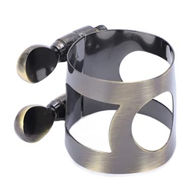 Imagem de Clipe de bocal de clarinete de metal Clipe de fixação de palheta durável de substituição para qualidade de som aprimorada e entonação uniforme, perfeito para músicos de conjunto e (Antigo Azul