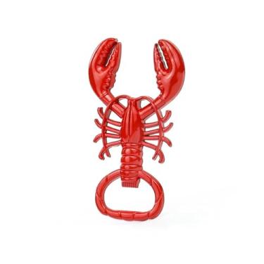 Imagem de Saca-rolhas lagosta abridor de garrafas portátil metal vinho cerveja abertura cozinha diversão retro versátil acessórios de artesanato (tipo q)