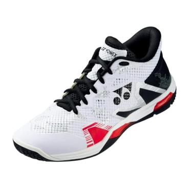 Imagem de YONEX Tênis de badminton unissex para adultos, Multicolorido (branco/preto), 22.5 cm