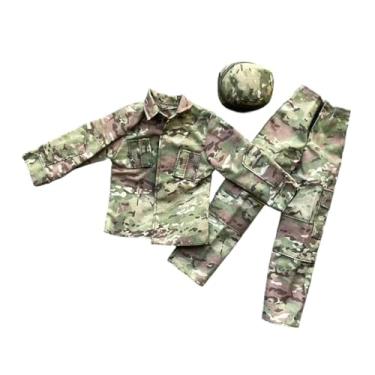 Imagem de TTETTZ Roupa para boneco de ação em escala 1:6, acessórios de fantasia, uniforme, conjunto masculino para cosplay, casaco e calça para figuras masculinas de