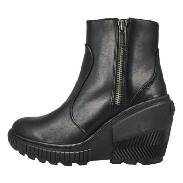 Imagem de Sorel Plataforma feminina Ona Ave com zíper, Preto/preto, 39