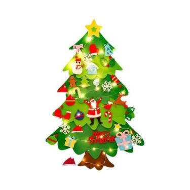 Imagem de Árvore De Natal DIY De Feltro Com Luz Para Decoração De Casa, Ornament