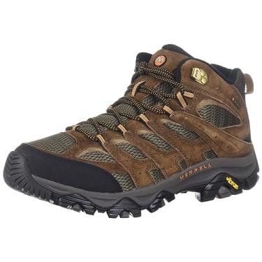 Imagem de Merrell Bota de caminhada masculina Moab 3 Mid impermeável, Terra, 8.5