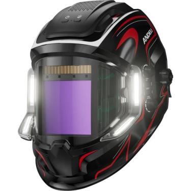Imagem de Capacete de soldagem ANDELI 4 LED Light Auto Darkening True Color