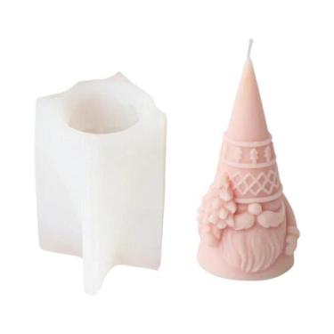 Imagem de Molde De Silicone 3D De Anão Para Velas, Gesso E Resina, Decoração Art