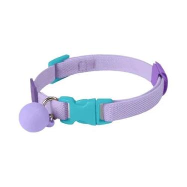 Imagem de Coleira Refletiva Ajustável Para Gatos, Colar Macio Para Animais De Es