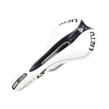 Imagem de Selim De Bicicleta Em Couro PU Preto 273x135mm Confortável Para MTB E 