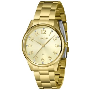 Imagem de Relógio Lince Feminino Ref: Lrgj177l40 C2kx Casual Dourado