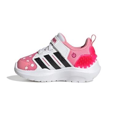 Imagem de adidas Tênis infantil Disney Lightorama Minnie Mouse Infan, Rosa Bliss, preto/rosa lúcido, 6 Toddler