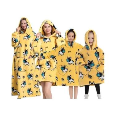 Imagem de Moletom Feminino Oversized Com Capuz De Sherpa, Quente E Aconchegante,