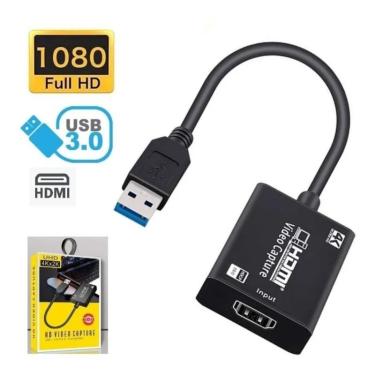 Imagem de Placa De Captura De Áudio E Vídeo Hdmi Para Usb 3.0 1080p 4k